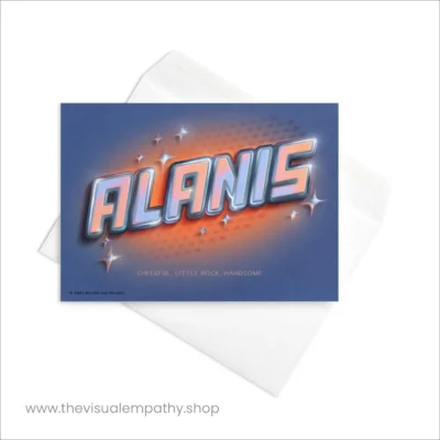 Greeting Card Alanis - with envelope