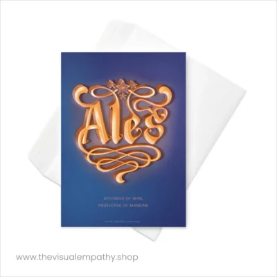 Greeting Card Aleš - with envelope