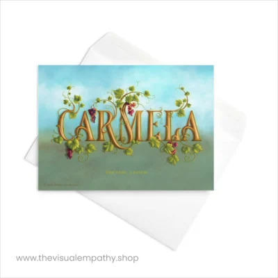 Greeting Card Carmela - with envelope