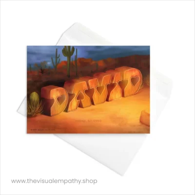 Greeting Card David - with envelope