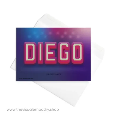 Greeting Card Diego - with envelope