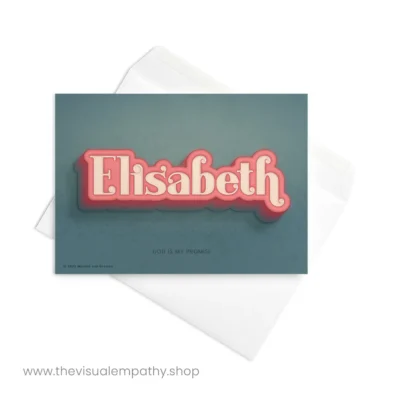 Greeting Card Elisabeth - with envelope