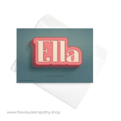 Greeting Card Ella - with envelope