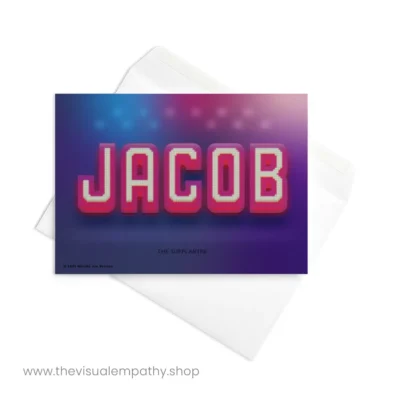 Greeting Card Jacob - with envelope