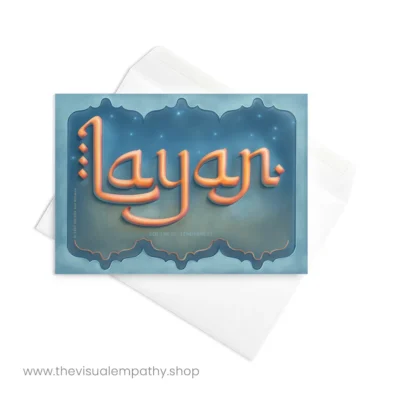 Greeting Card Layan - with envelope
