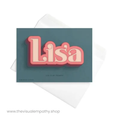 Greeting Card Lisa - with envelope