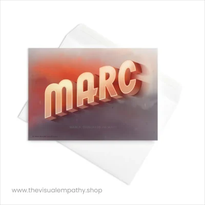 Greeting Card Marc - with envelope