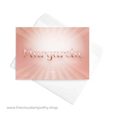 Greeting Card Margareta - with envelope