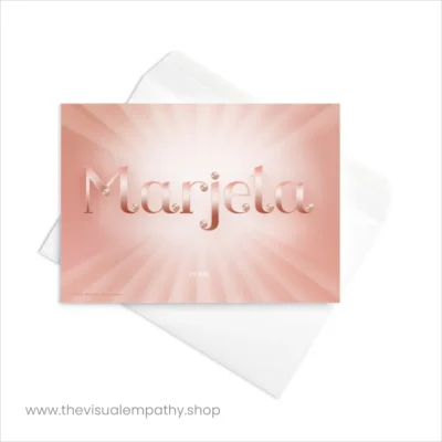 Greeting Card Marjeta - with envelope