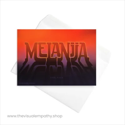 Greeting Card Melanija - with envelope
