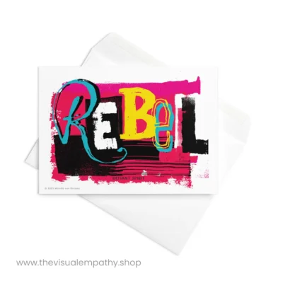Greeting Card Rebel - with envelope