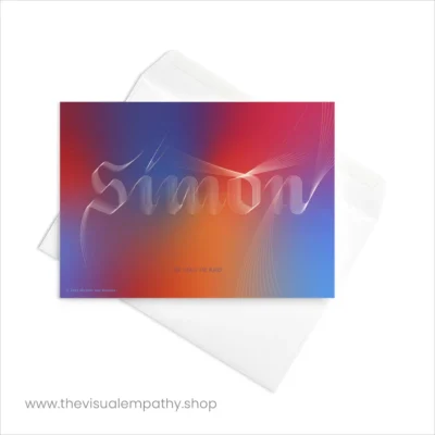 Greeting Card Simon - with envelope