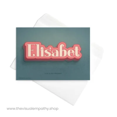 Greeting Card Elisabet - with envelope