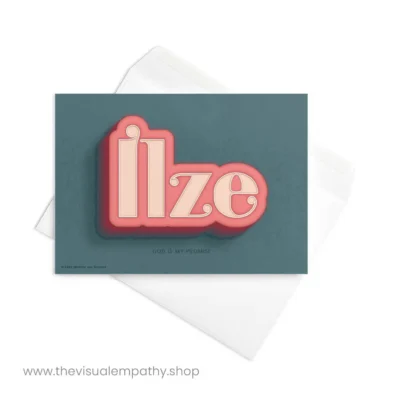 Greeting Card Ilze - with envelope