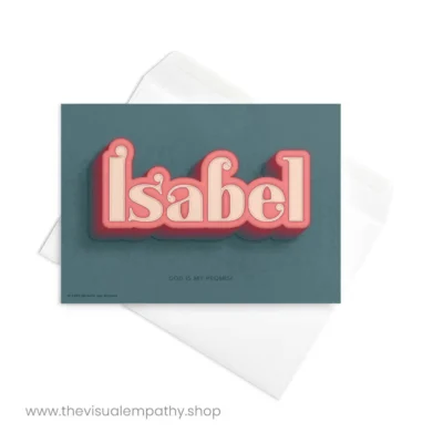 Greeting Card Isabel - with envelope