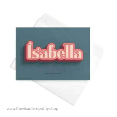 Greeting Card Isabella - with envelope