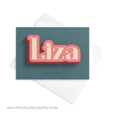 Greeting Card Liza - with envelope
