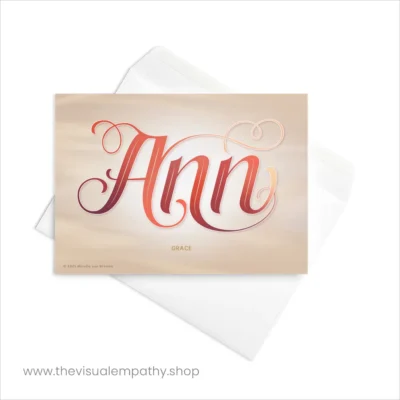 Greeting Card Ann - with envelope