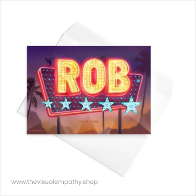 Greeting Card Rob - with envelope